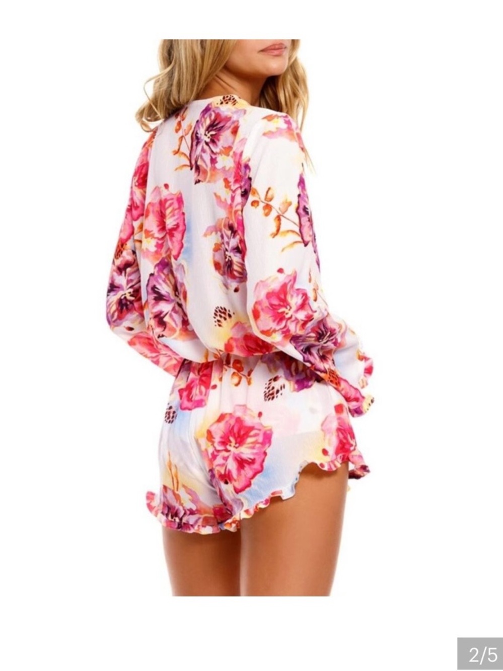 Agua Bendita Floral Multicolor Romper